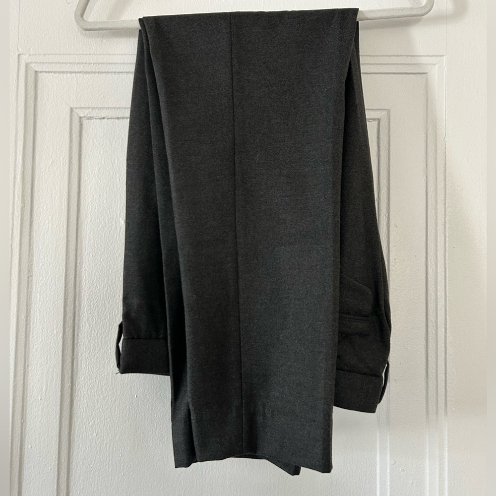 Charcoal Pleated Pants
